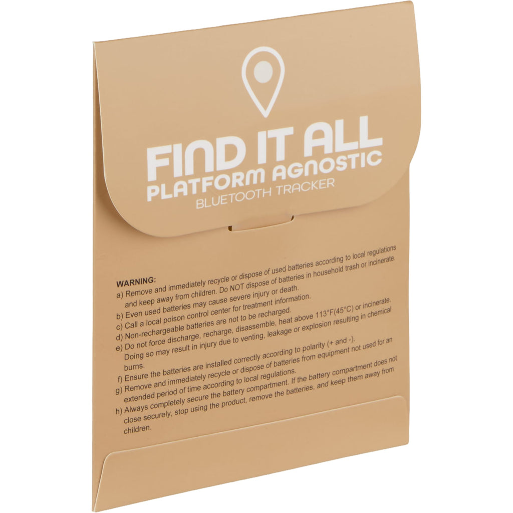Find It All Bluetooth Tracker for Apple and Android Full Color - White - Packaging 2