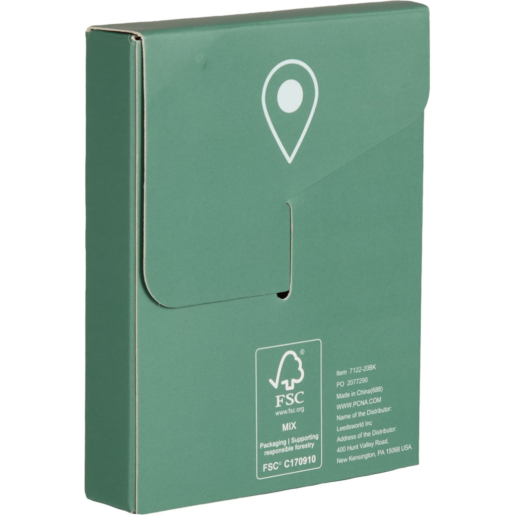 Find My Compatible Power Bank with Digital Display, 5,000 mAh Full Color - Black - Back Packaging