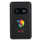 Find My Compatible Power Bank with Digital Display, 5,000 mAh Full Color - Black - Front 2
