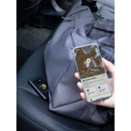 Find My Compatible Power Bank with Digital Display, 5,000 mAh Full Color - Black - Front