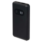 Find My Compatible Power Bank with Digital Display, 5,000 mAh Full Color - Black - Left Angle