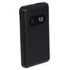 Find My Compatible Power Bank with Digital Display, 5,000 mAh Full Color - Black - Right Angle