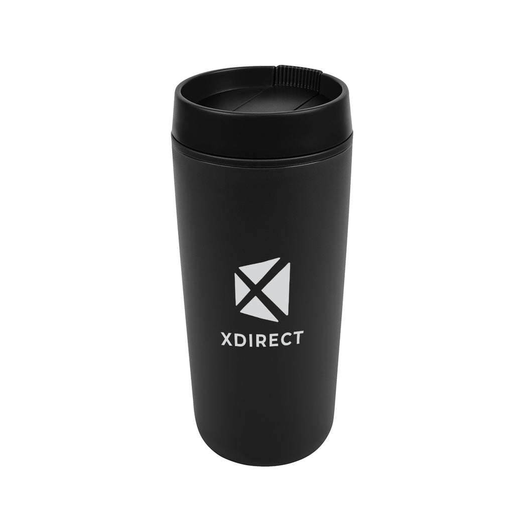Finn Recycled Tumbler, 16 oz - Black - Silk Screen