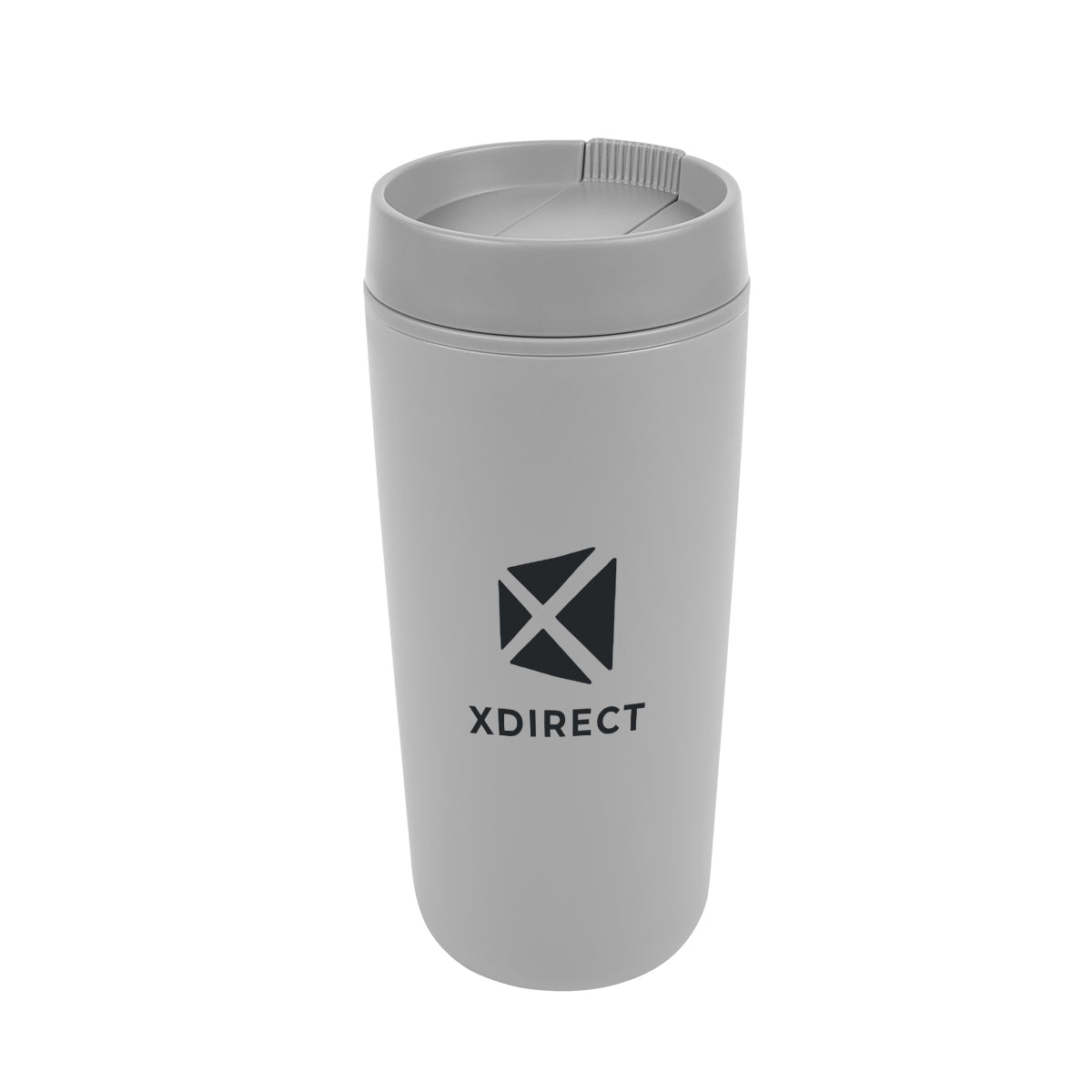 Finn Recycled Tumbler, 16 oz - Gray - Silk Screen