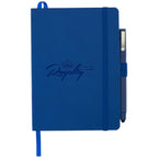 Firenze Soft Cover Journal, 5 x 7 Inches - Blue - Front 2