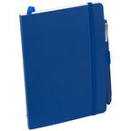 Firenze Soft Cover Journal and Stylus Pen Set, 5 x 7 Inches Debossing - Blue - Photo