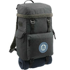 Fireside Recycled Rucksack with Sherpa Accents, 15 Inch Transfer - Charcoal - Right Angle