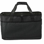 Fireside Utility Tote in Recycled Polyester Embroidery - Charcoal - Back