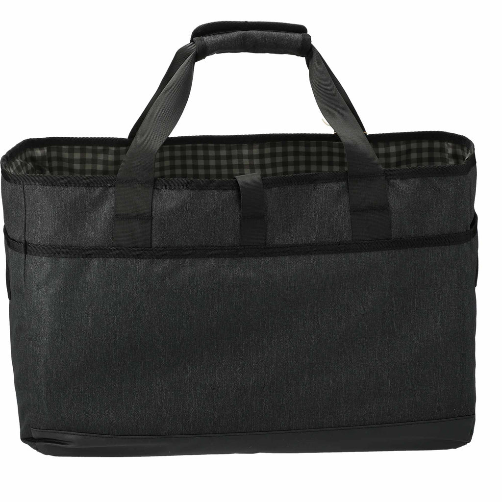 Fireside Utility Tote in Recycled Polyester Transfer - Charcoal - Back
