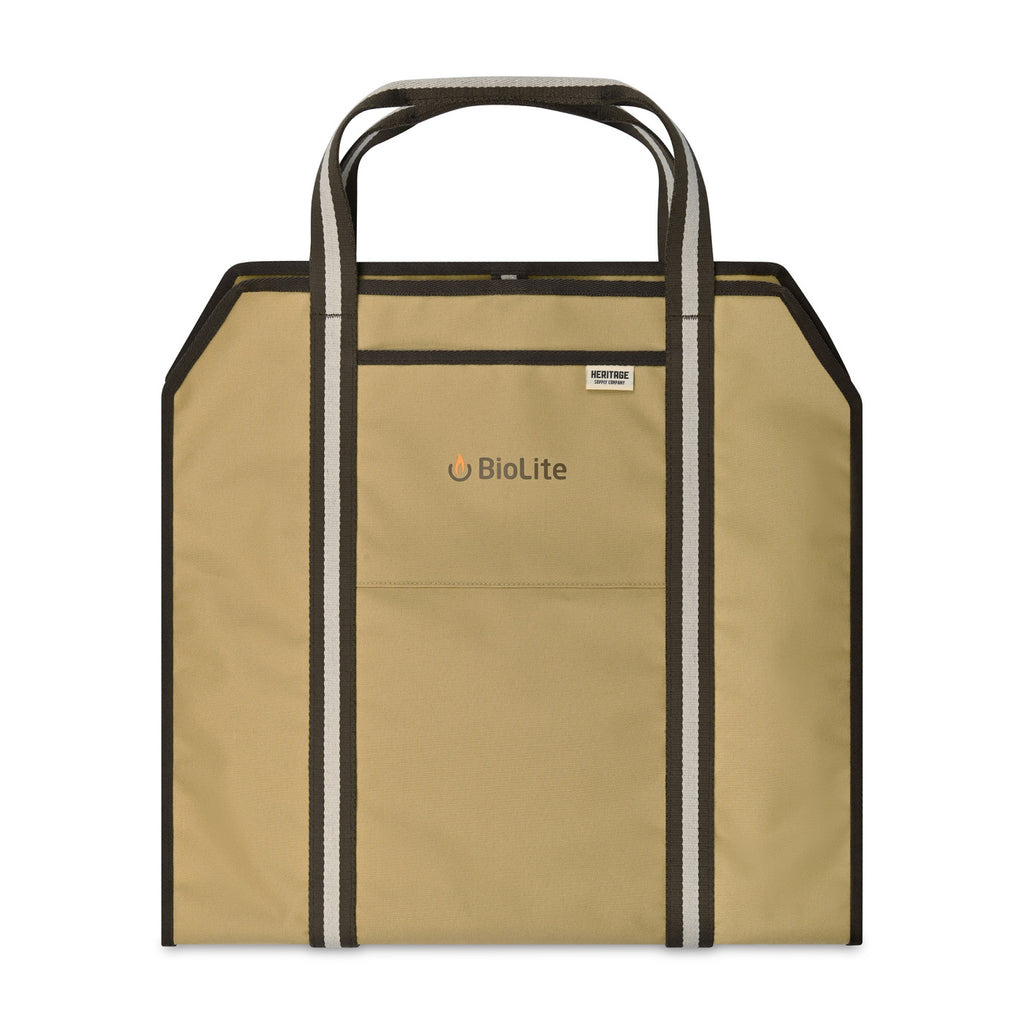 Firewood Log Carrier with Sling Design Transfer - Dune - View 3