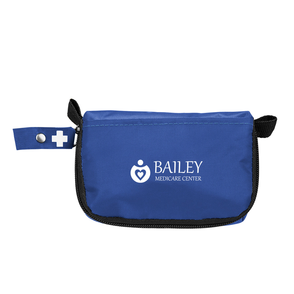 First Aid Kit, 20 Piece - Blue - Silk Screen