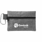 First Aid Kit in a Zip Pouch, 20 Pieces - Graphite - Front