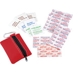 First Aid Kit in a Zip Pouch, 20 Pieces - Red - Photo 3