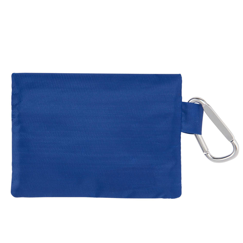 First Aid Kit in a Zip Pouch, 20 Pieces - Royal - Back