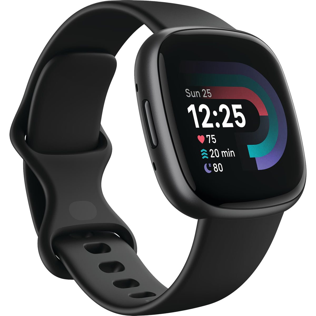 Fitbit Versa 4 Fitness Smartwatch with GPS - Black - Left Angle 2