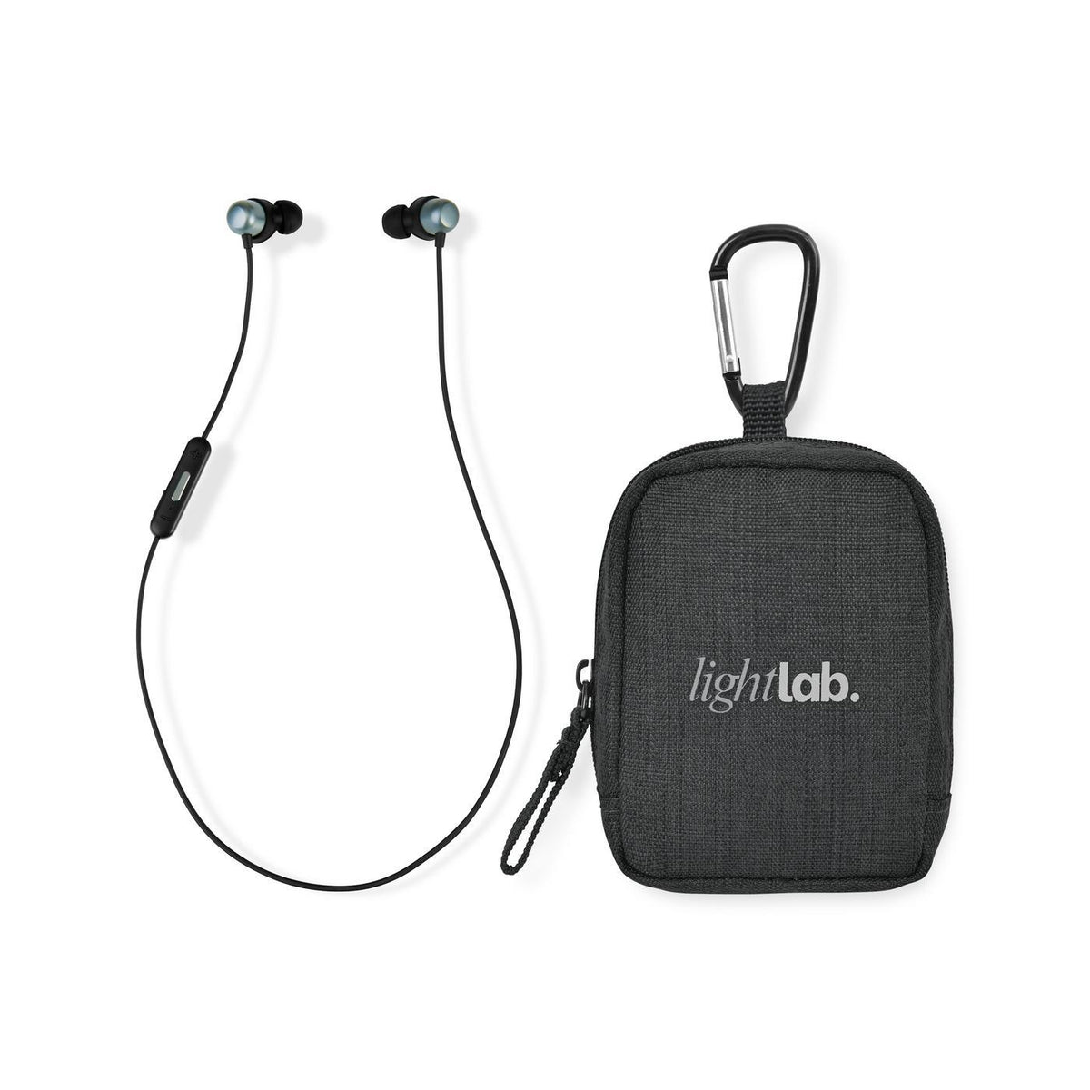 FitPack Magnetic Earbuds with Mini Pouch Bag Charm - Black Sand - View 1