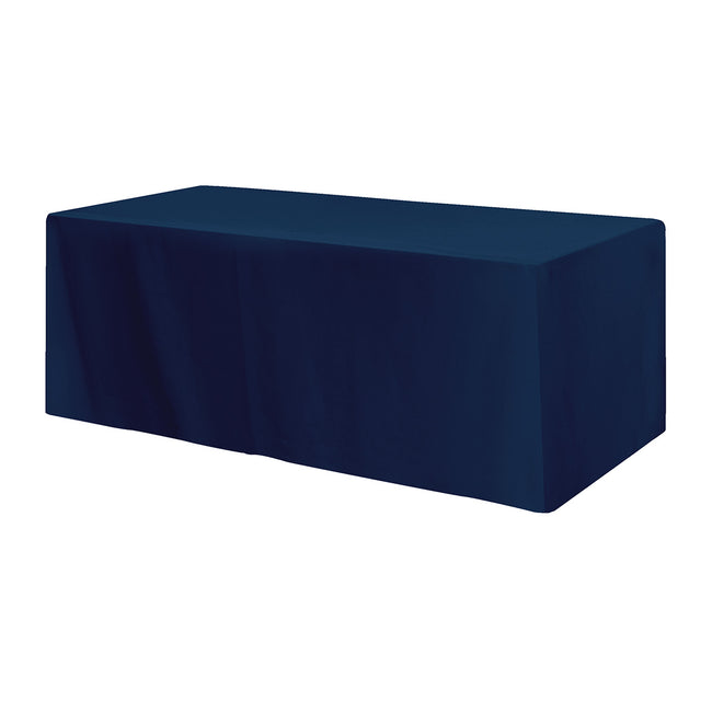 Fitted Poly Cotton Table Cover, Three Sided, 8 Foot Table