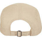 Five Panel Cap in Recycled Cotton Ripstop Transfer - Desert Khaki - Back