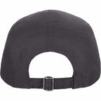 Five Panel Cap in Recycled Cotton Ripstop Transfer - Grey Storm - Back