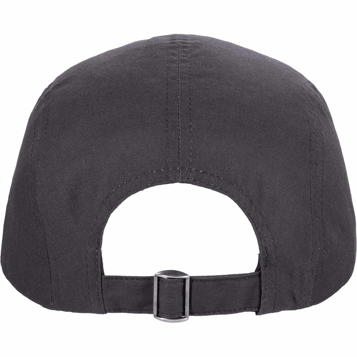 Five Panel Cap in Recycled Cotton Ripstop Transfer - Grey Storm - Back