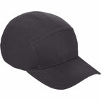Five Panel Cap in Recycled Cotton Ripstop Transfer - Grey Storm - Right Angle