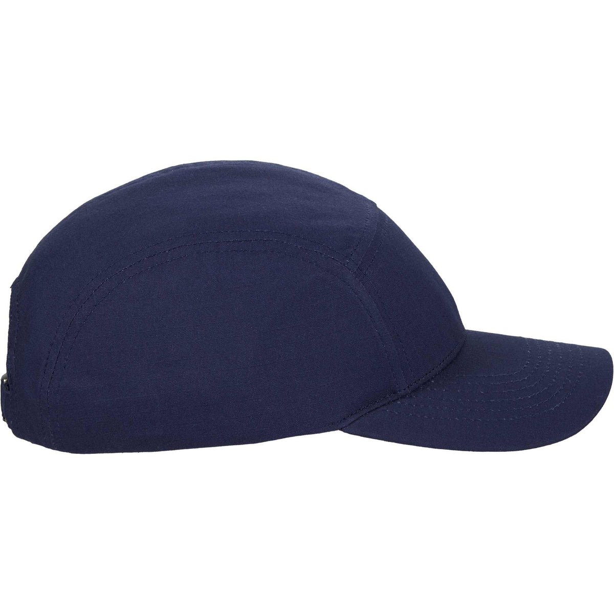Five Panel Cap in Recycled Cotton Ripstop Transfer - Vintage Navy - Right Angle 2