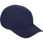 Five Panel Cap in Recycled Cotton Ripstop Transfer - Vintage Navy - Right Angle