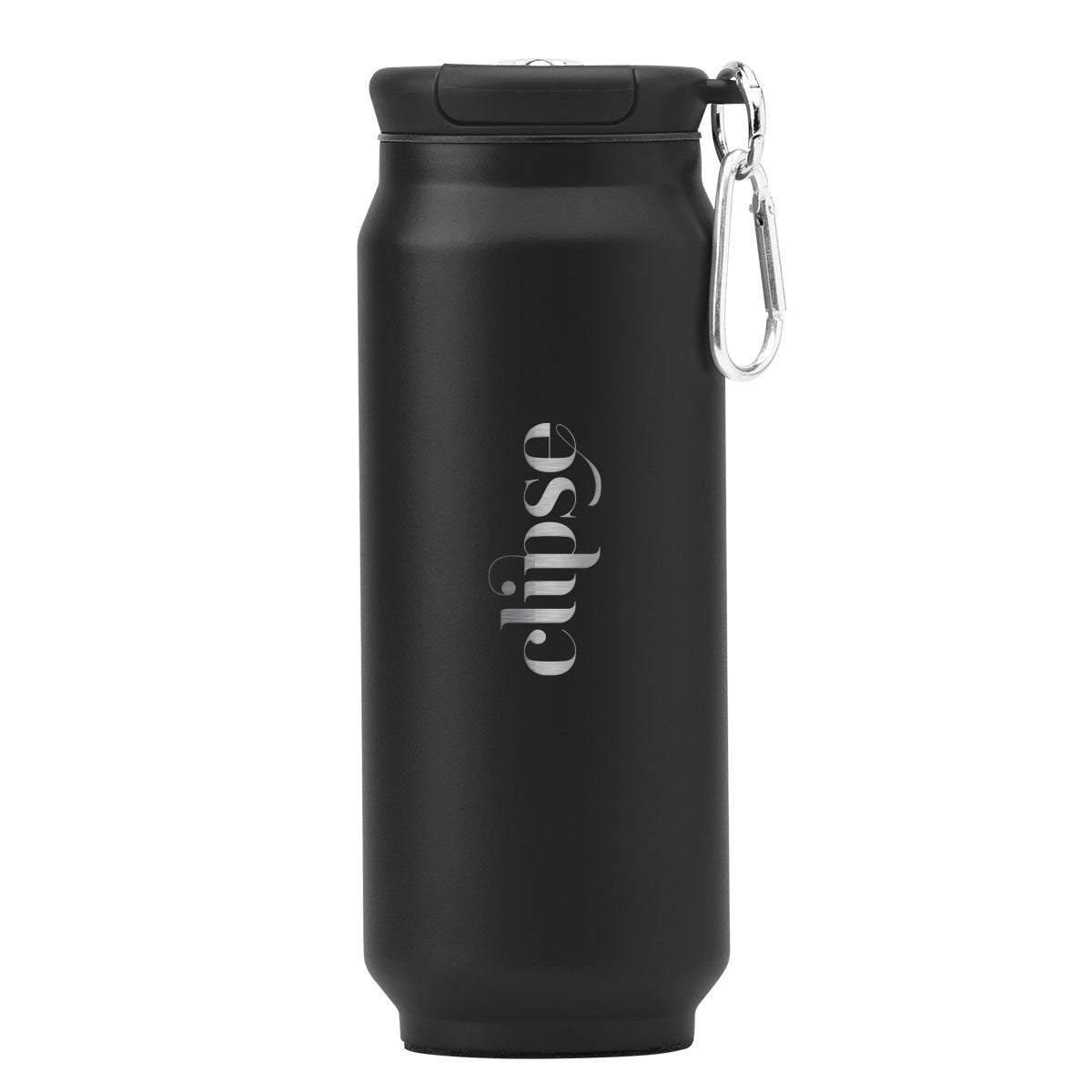 Fizz Recycled Stainless Steel Tumbler, 17 oz - Black - Laser Engraving