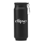 Fizz Recycled Stainless Steel Tumbler, 17 oz - Black - Silk Screen