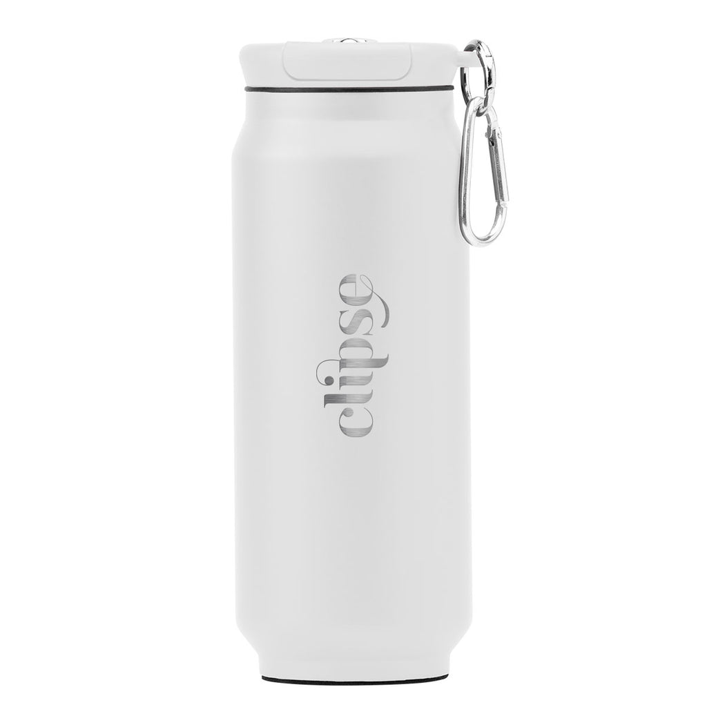 Fizz Recycled Stainless Steel Tumbler, 17 oz - White - Laser Engraving