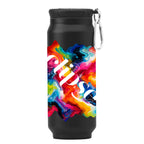 Fizz Recycled Stainless Steel Tumbler in Full Color, 17 oz - Black - Megabrite
