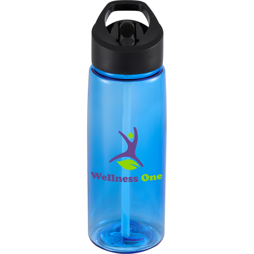 Flair Tritan Water Bottle with Flip Straw Lid, 26 oz Full Color - Blue - Alternate