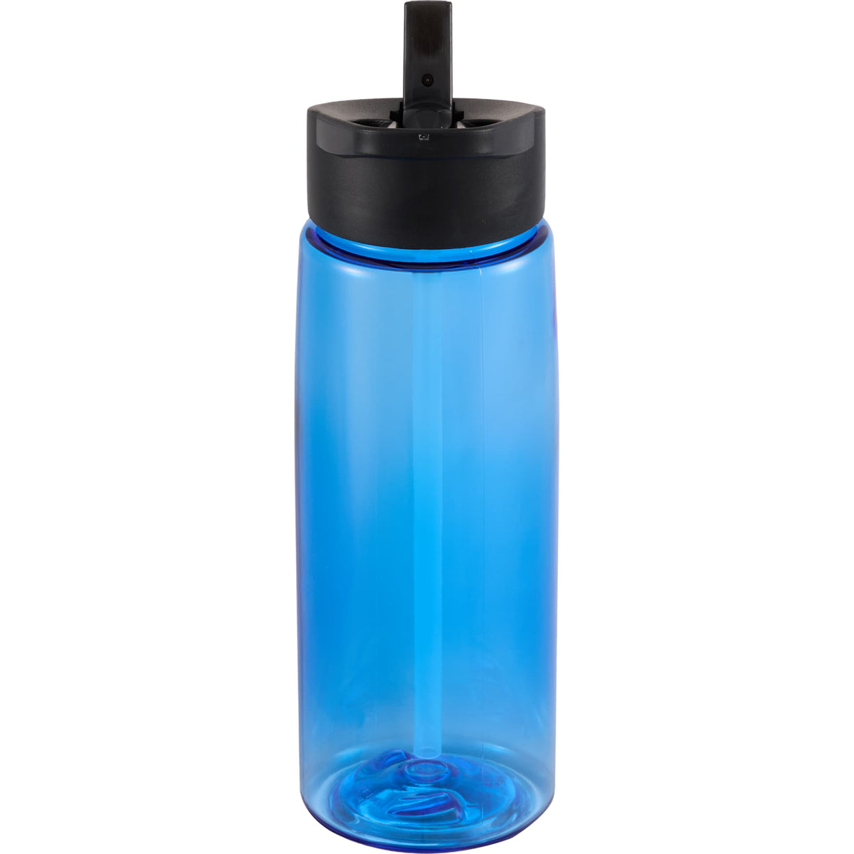 Flair Tritan Water Bottle with Flip Straw Lid, 26 oz Full Color - Blue - Back