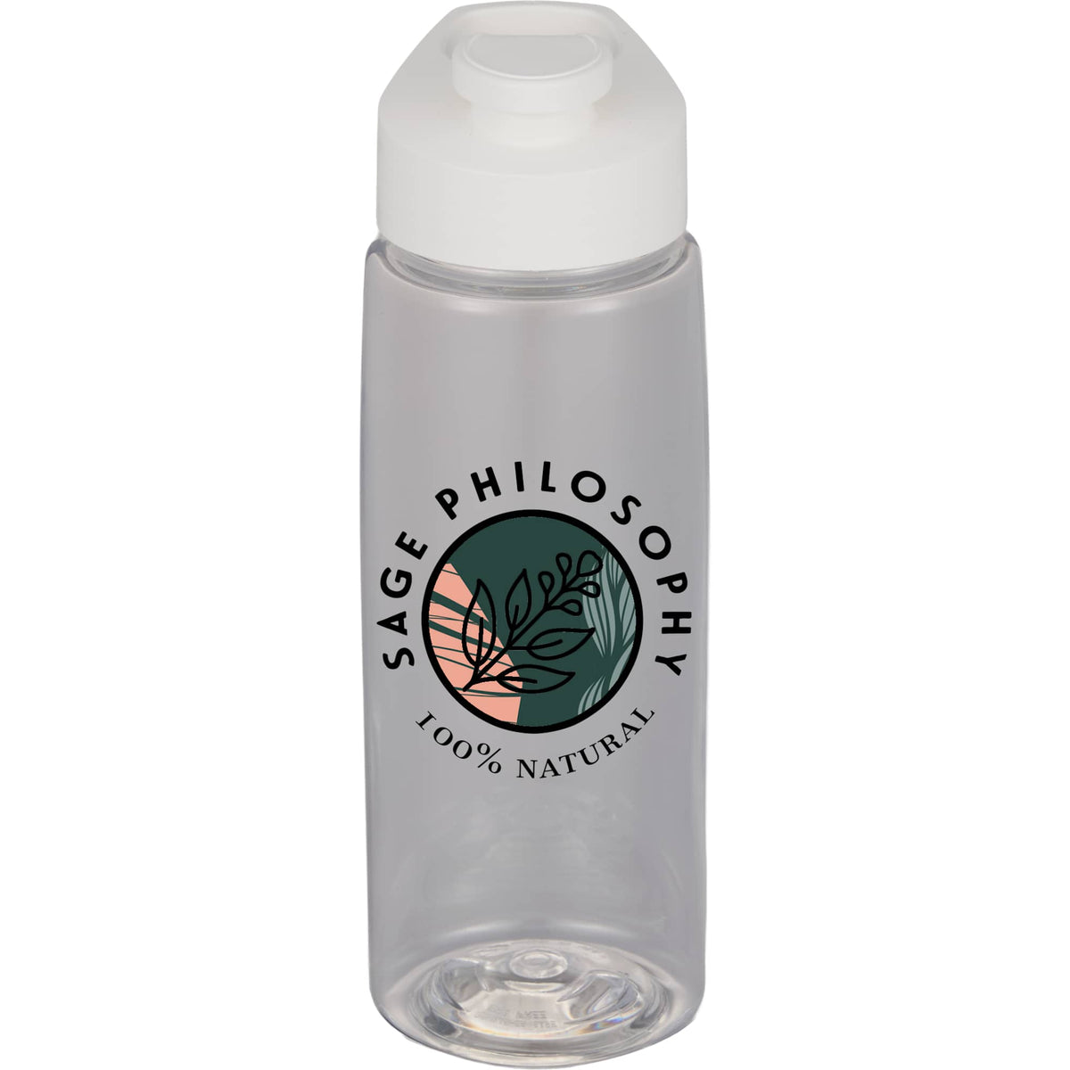Flair Tritan Water Bottle with Pop-Open Chug Lid, 26 oz Full Color - Clear - Alternate