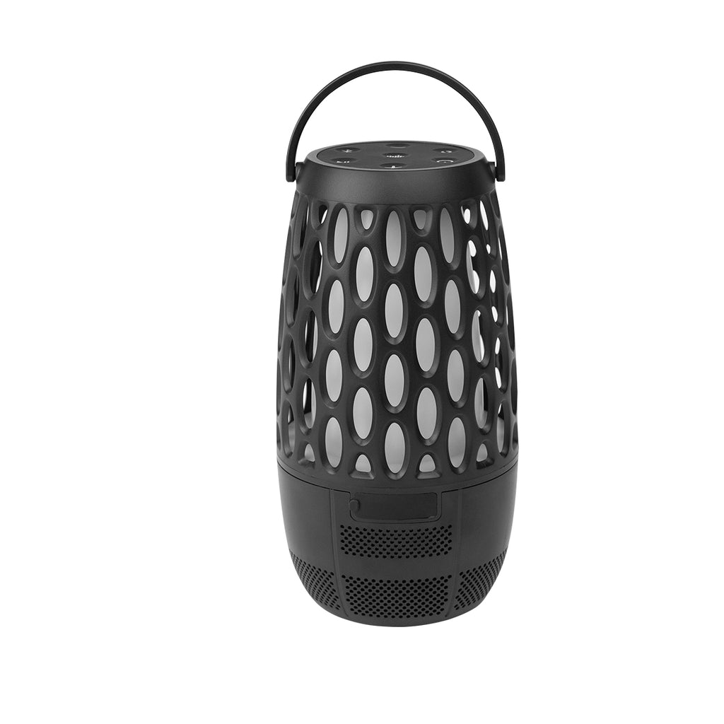 Flame Lantern with Speaker and Sound Machine - Black - Back