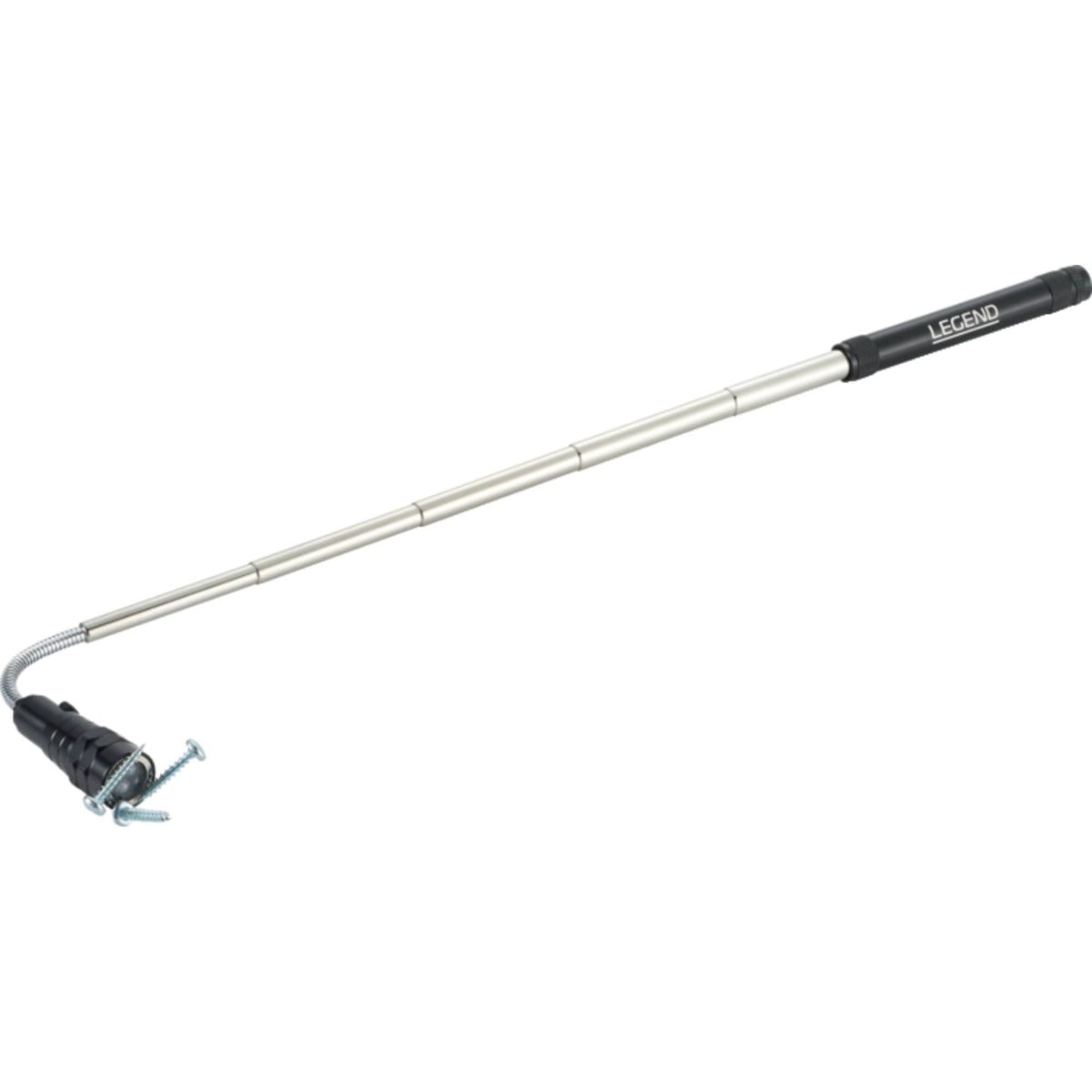 Flare Extending Flashlight with Magnetic Head - Black - Photo 2