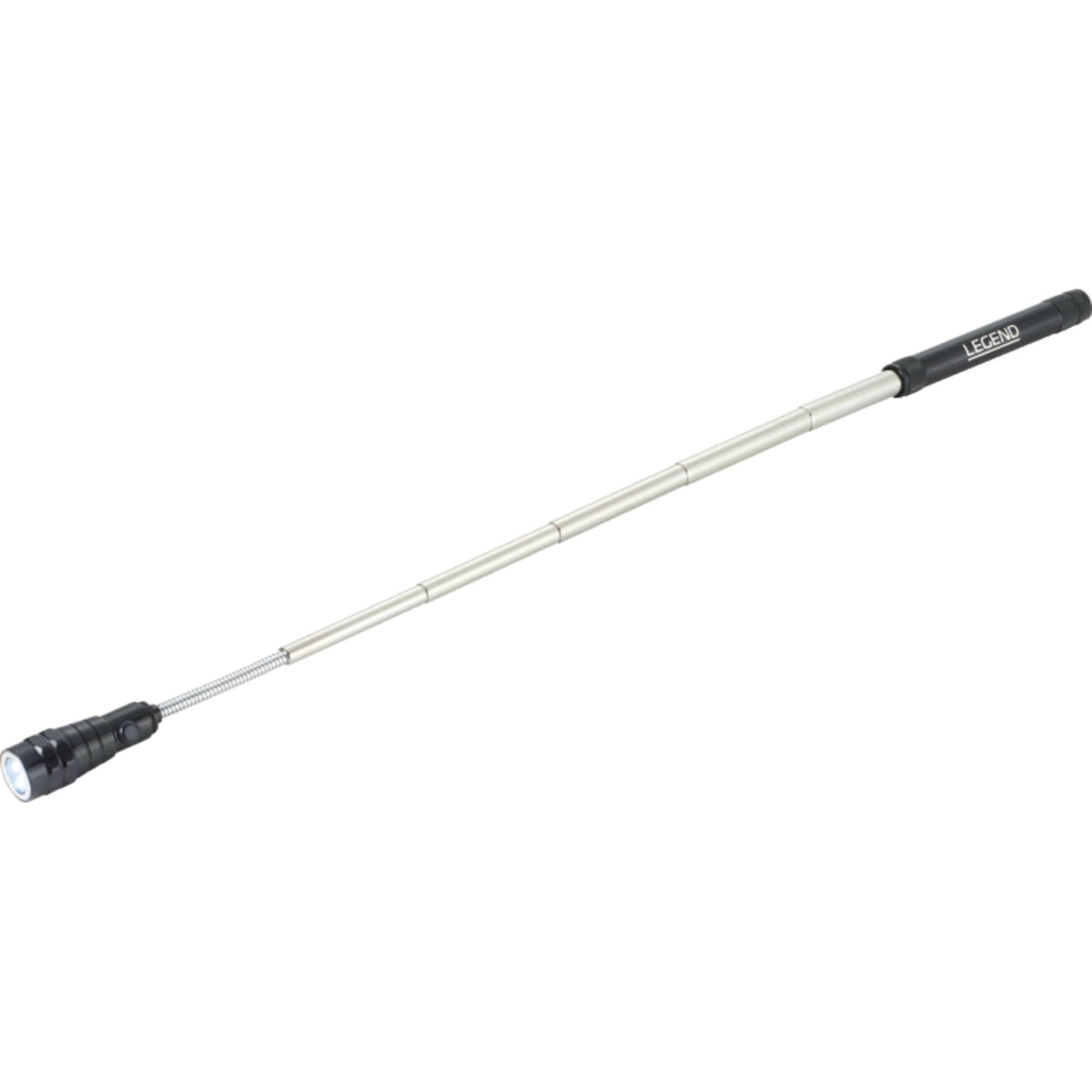 Flare Extending Flashlight with Magnetic Head - Black - Photo 7