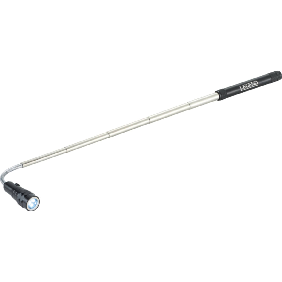 Flare Extending Flashlight with Magnetic Head - Black - Photo