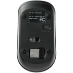 Flash Portable Wireless Mouse with Nano Receiver - Black - Back