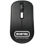 Flash Portable Wireless Mouse with Nano Receiver - Black - Front