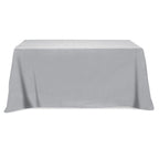Flat Poly Cotton Table Cover, Four Sided, 6 Foot Table