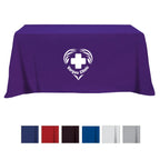 Flat Poly Cotton Table Cover, Four Sided, 6 Foot Table