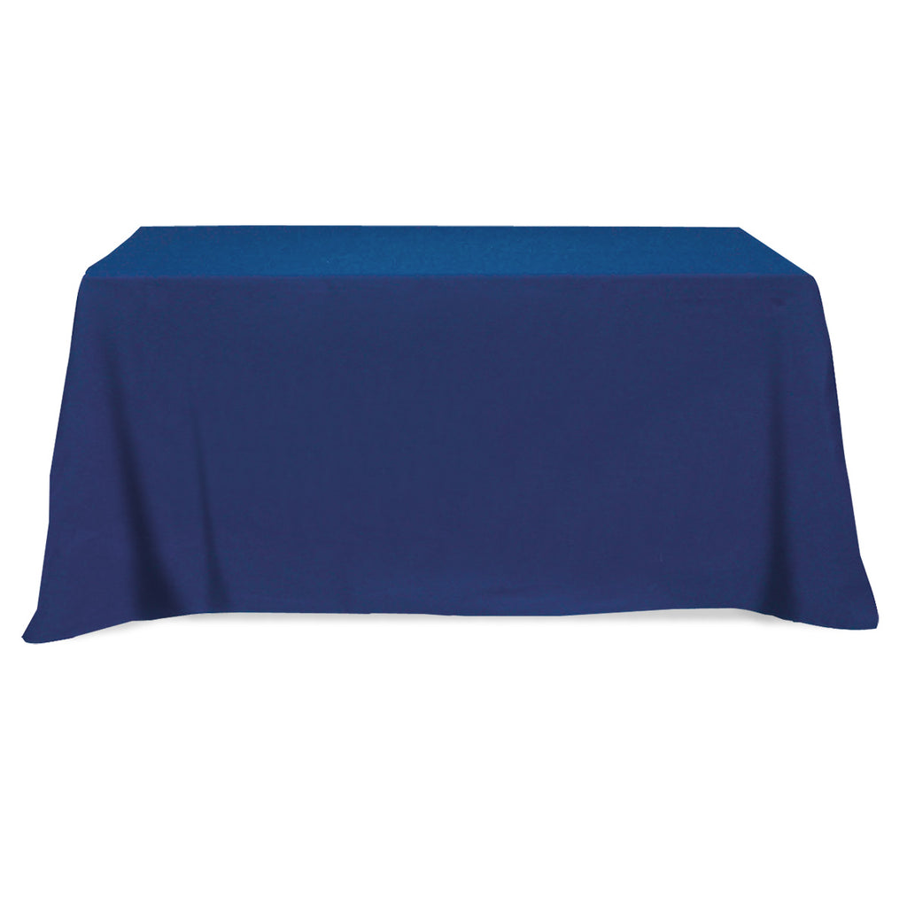 Flat Poly Cotton Table Cover, Three Sided, 6 Foot Table - Flat Poly/Cotton 3-sided Table Cover - fits 6' standard table
