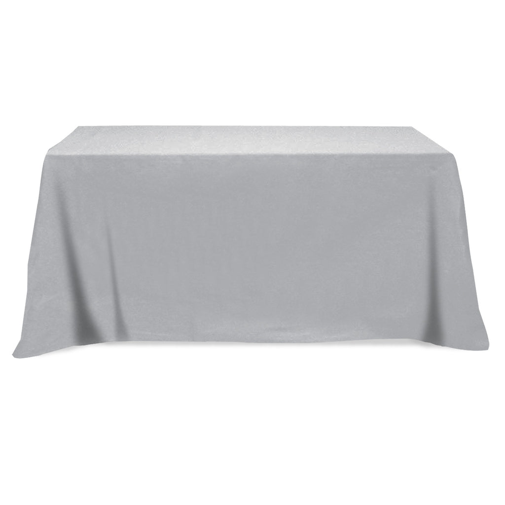 Flat Poly Cotton Table Cover, Three Sided, 6 Foot Table - Flat Poly/Cotton 3-sided Table Cover - fits 6' standard table
