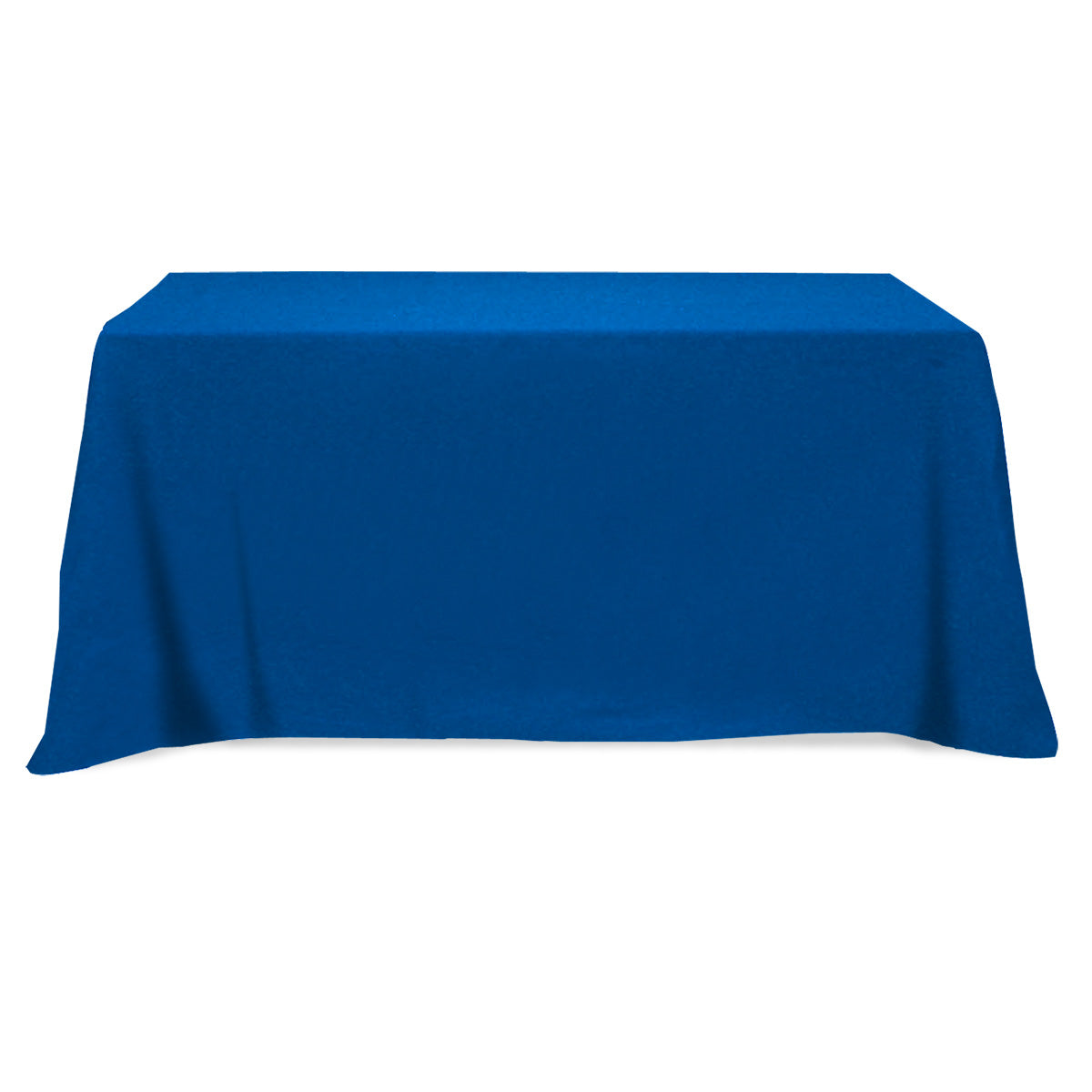 Flat Poly Cotton Table Cover, Three Sided, 6 Foot Table - Flat Poly/Cotton 3-sided Table Cover - fits 6' standard table