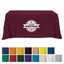 Flat Poly Cotton Table Cover, Three Sided, 6 Foot Table - Flat Poly/Cotton 3-sided Table Cover - fits 6' standard table