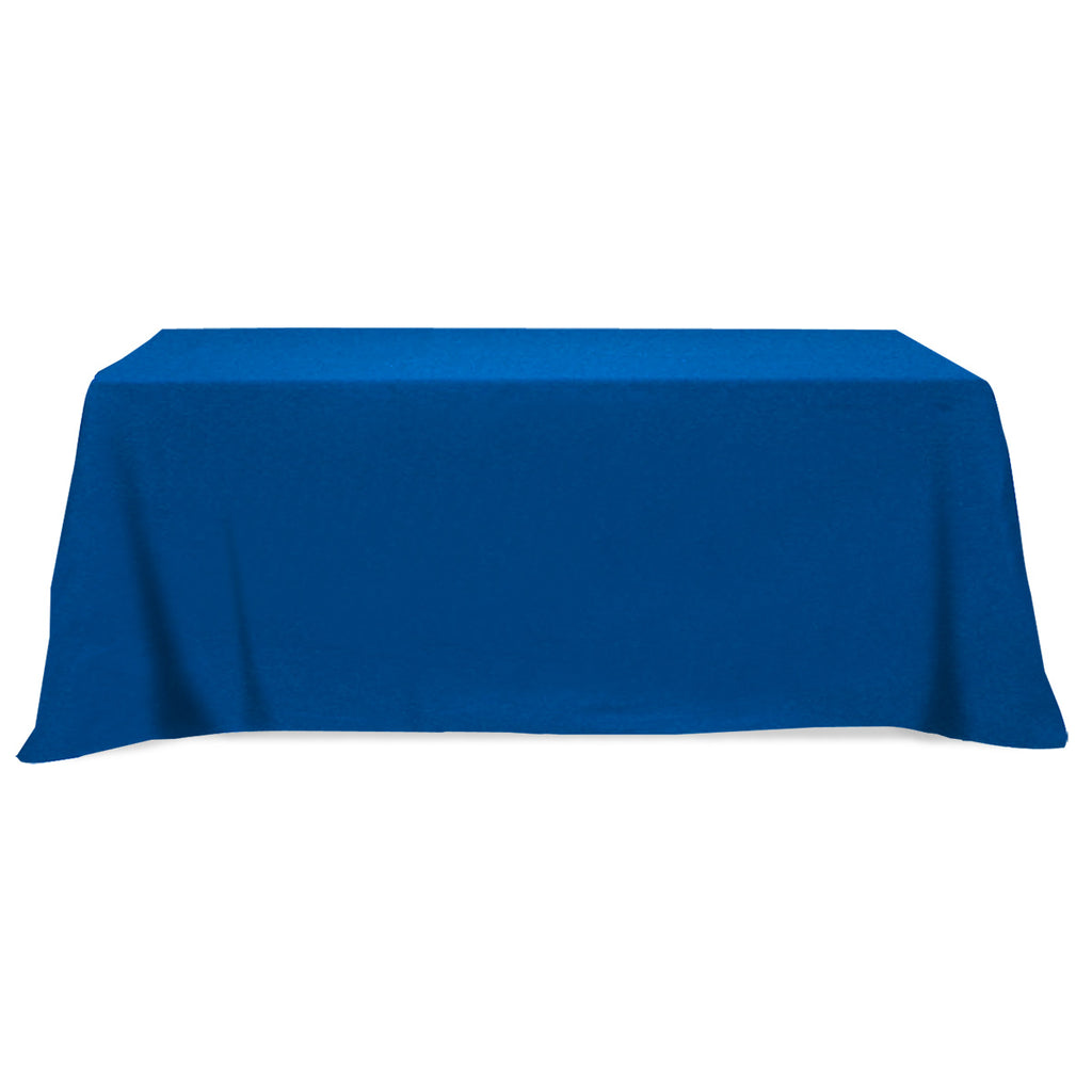 Flat Poly Cotton Table Cover, Three Sided, 8 Foot Table