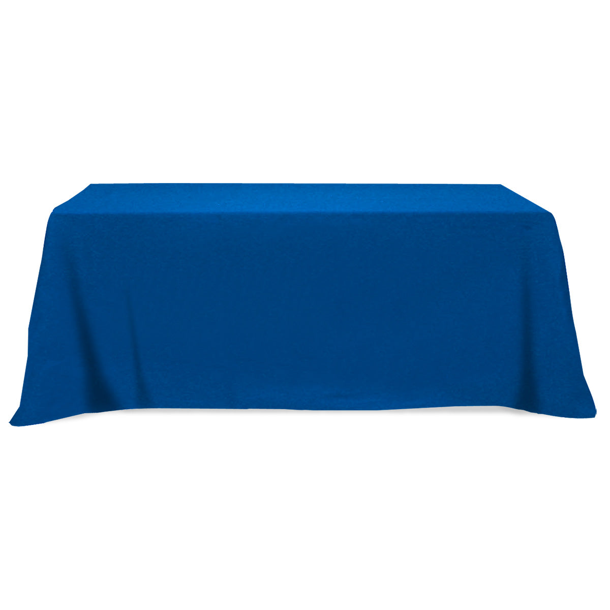 Flat Poly Cotton Table Cover, Three Sided, 8 Foot Table