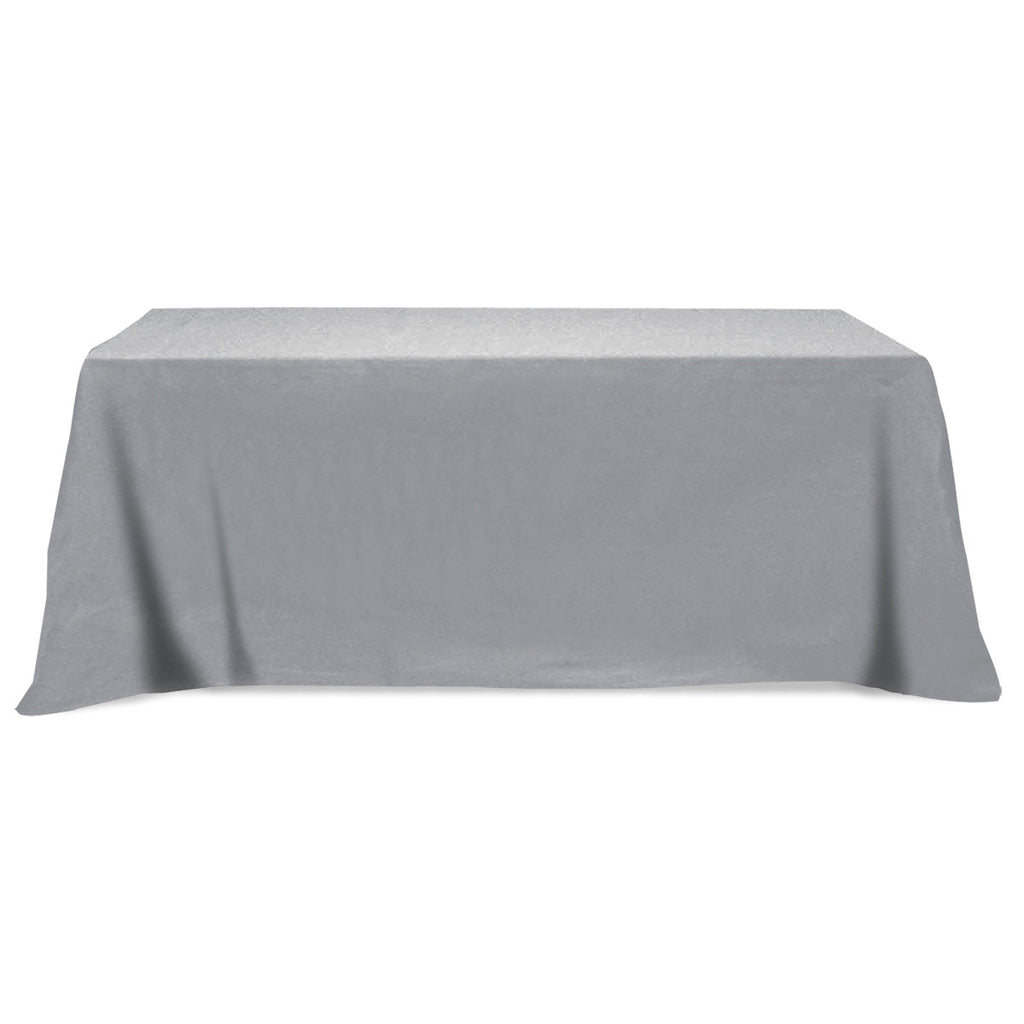 Flat Poly Cotton Table Cover, Three Sided, 8 Foot Table - Flat Poly/Cotton 3-sided Table Cover - fits 8' standard table
