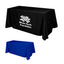 Flat Polyester Table Cover, Four Sided, 6 Foot Table - Flat Polyester 4-Sided Table Cover - fits 6' standard table
